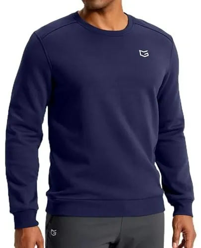G Gradual Men's Midweight Fleece-Lined Crewneck Sweatshirt