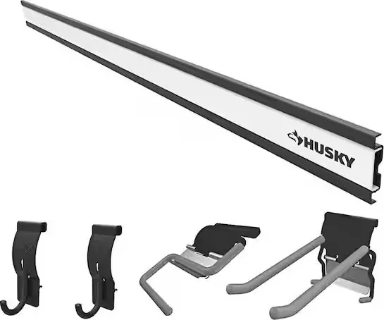Husky 5-Piece Garage Wall Track Starter Kit