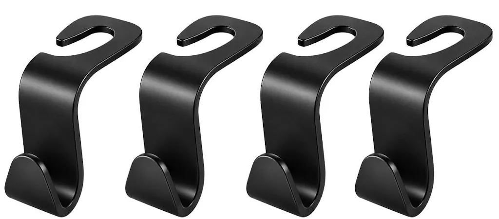 Car Headrest Hook 4-Pack: 89 cents + free shipping w/