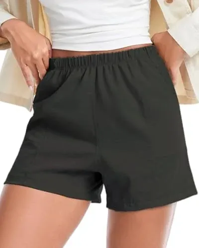 Women Sleep/Lounge Boxer Shorts with Pockets