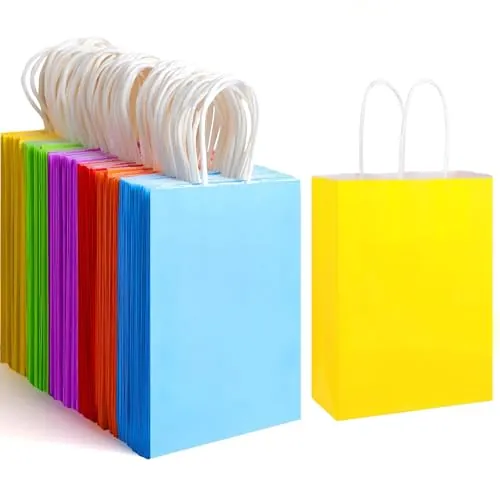 XPCARE 32-Pack Paper Gift Bags 5.25×3.25×8.25”