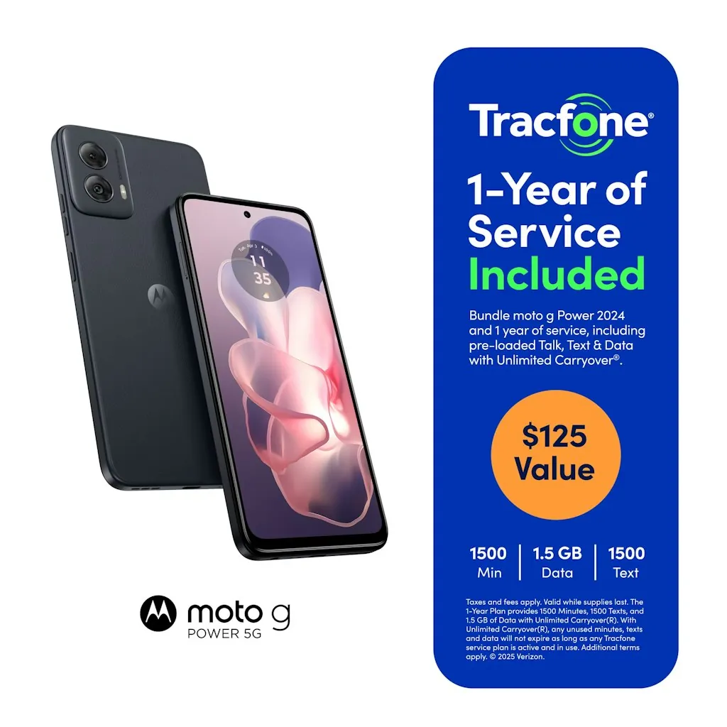 Motorola Moto G Power 5G 128GB for Tracfone w/ 1-Year Service Plan