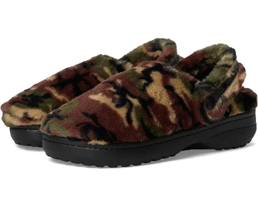 Crocs Unisex Classic Unfurgettable Clogs (Army Green/Multi)