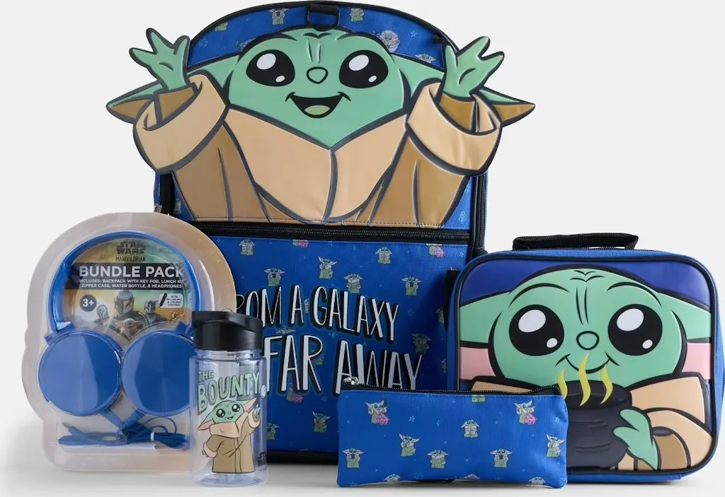 Lucas Star Wars Mandalorian 6-Piece Backpack Set