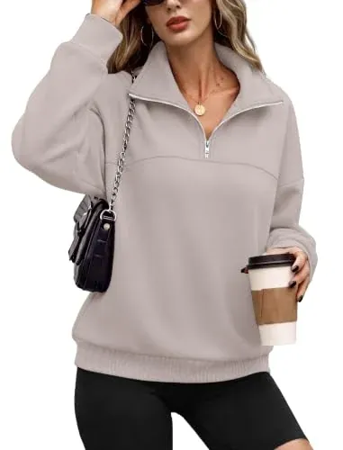 Half Zip Pullover Fleece Quarter Zipper Hoodies