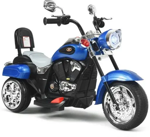 Costway 3 Wheel Kids 6V Ride On Motorcycle w/ Horn and Headlight