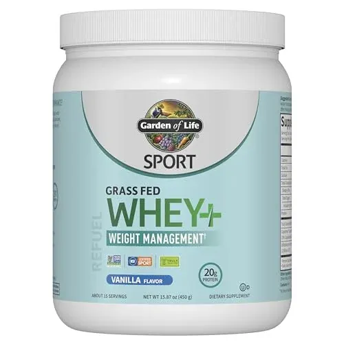 Garden of Life Whey Grass Fed Weight Management 15.87-Oz (Vanilla)