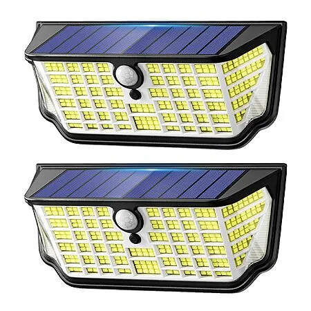 Prime Members: 2-Pk TuyLuxe 4500LM Solar Motion Sensor Flood Lights