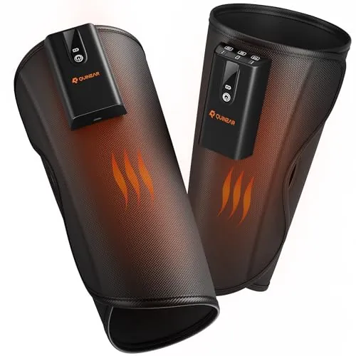 QUINEAR Cordless Portable Leg Massager with 3 Intensities & 3 Modes