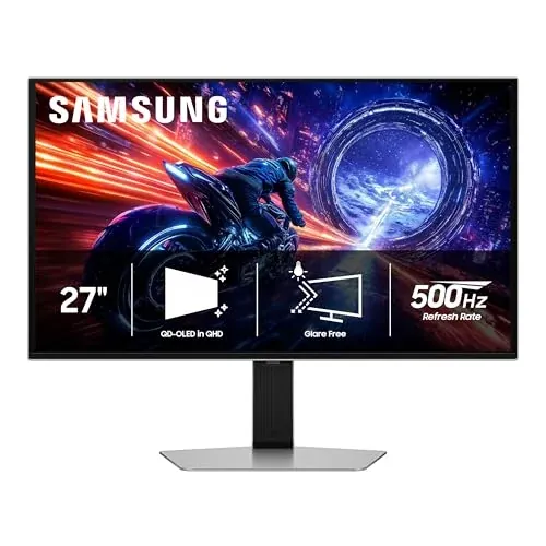 Samsung 27” Odyssey OLED G6 (G60SF) QHD QD-OLED Gaming Monitor, 500Hz Refresh Rate