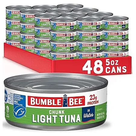 Select Accounts: 48-Ct 5-Oz Bumble Bee Chunk Light Tuna in Water