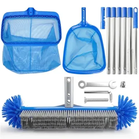 RIRC Pool Cleaning Kit with Telescopic Pole