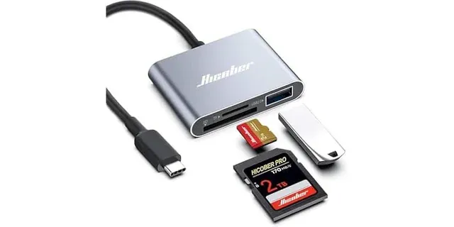 HICOBER USB C SD Card Reader, 3-in-1