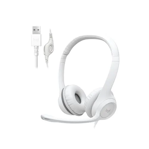 Logitech H390 USB-A Wired Stereo Headset w/ Noise Canceling Mic