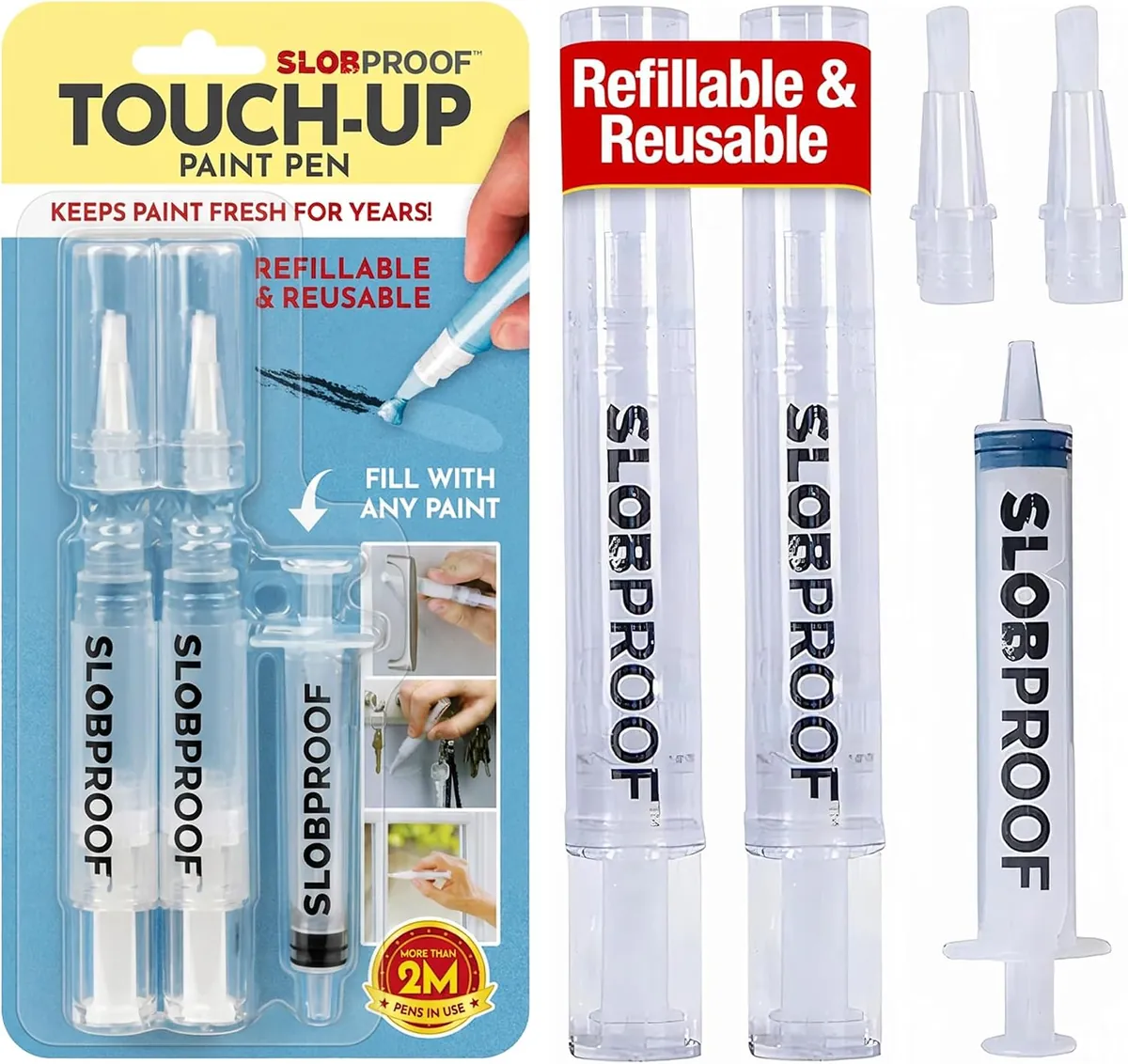 Slobproof Paint Touch-Up Pens 2-Pack