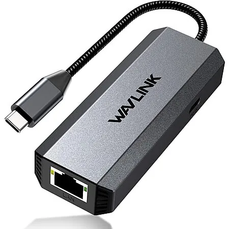 WAVLINK USB C / Thunderbolt to 2.5Gbps Ethernet Adapter w/ 95W PD