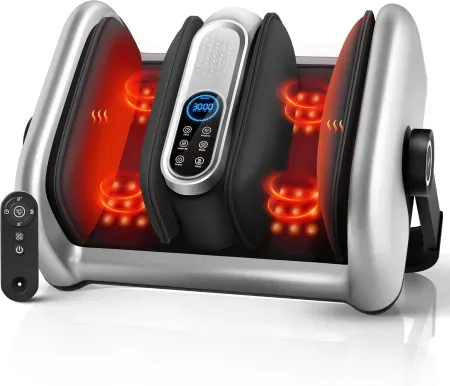 JZBRAIN Pro Electric Shiatsu Foot & Calf Massager with Heat