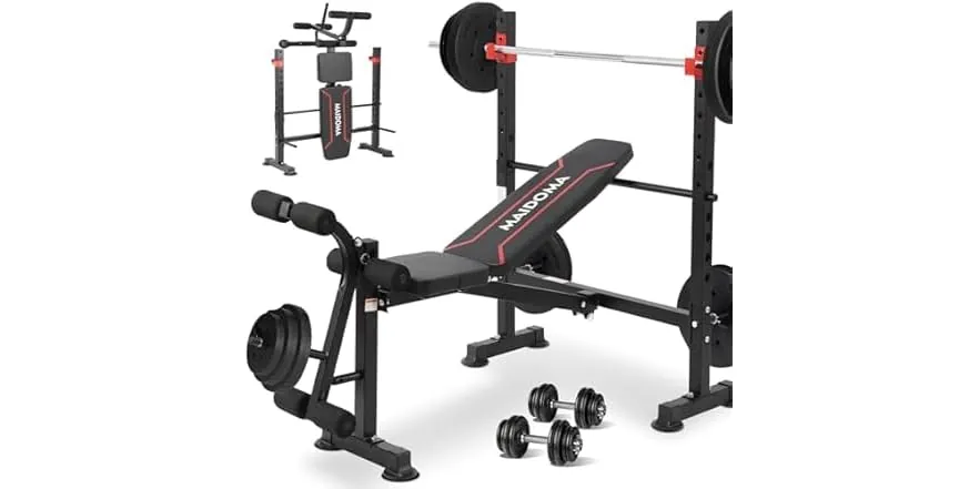Maidoma 1500lbs 8-in-1 Adjustable Weight Bench