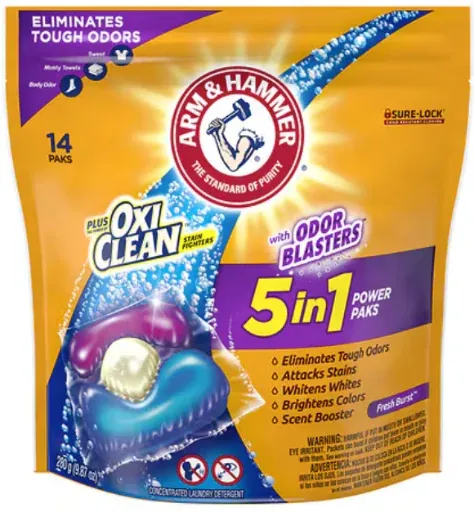 Arm & Hammer Odor Blasters Plus Oxi Clean Power Paks 14 Count