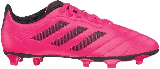Adidas Kids' Goletto VIII FG Soccer Cleats, Grass (Pink/Black, Size 5/5.5/6)