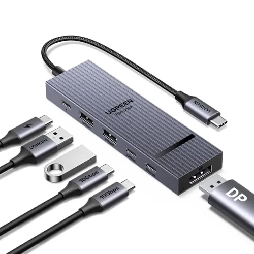 UGREEN Revodok Pro 6 in 1 USB-C Hub to DisplayPort 4K 60Hz, 100W PD