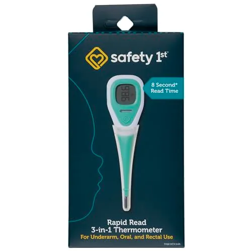 Safety 1st Rapid Read 3-In-1 Thermometer, Aqua