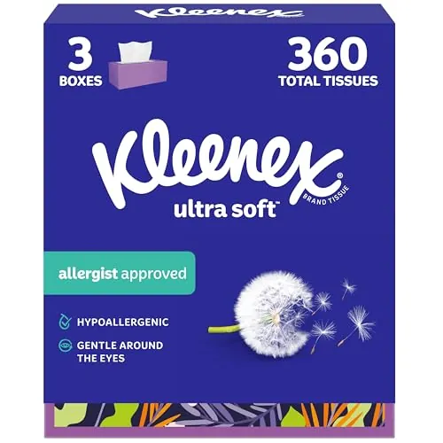 Kleenex Ultra Soft Tissues 120-Count 3-Pack
