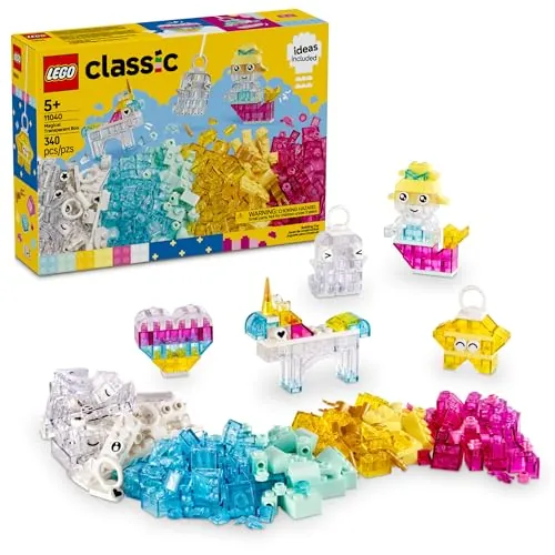 LEGO Classic Magical Transparent Box Building Set 340-Piece