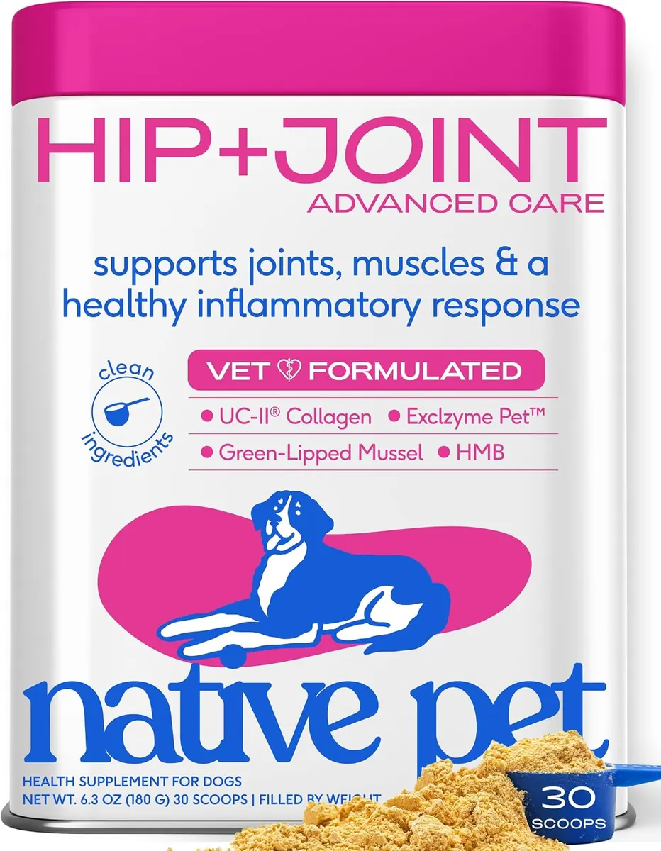 Native Pet Hip & Joint Advanced Care Powder 30 Scoops