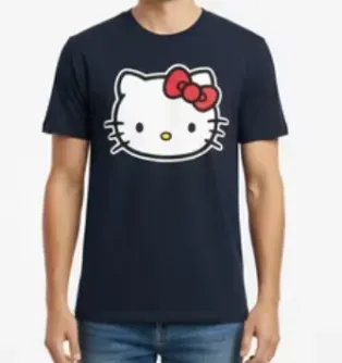 Sanrio Hello Kitty Bow Men's Graphic T-Shirt from