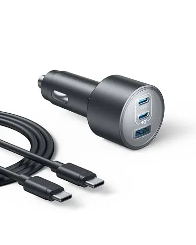 Anker 167.5W Max 3-Port Ultra-Compact USB C Fast Charging Car Charger