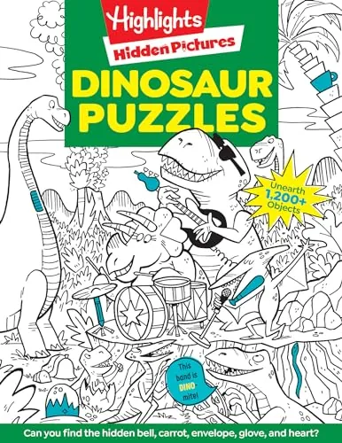 Highlights Hidden Pictures Dinosaur Puzzles