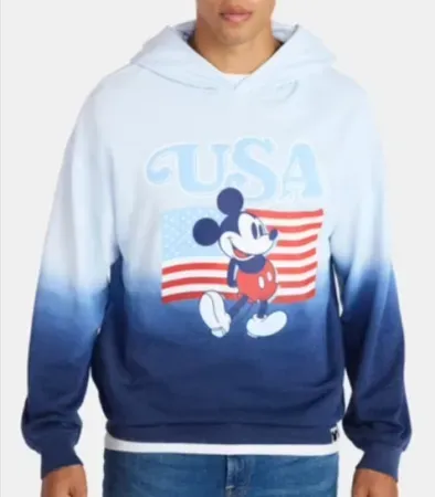 Disney Men's Mickey Mouse America 250 Spirit of 76 USA Graphic Hoodie