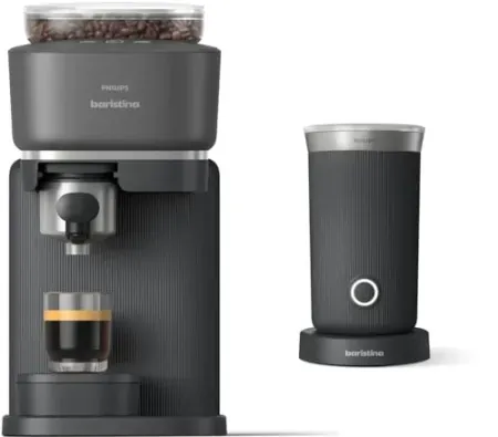 Philips Baristina Espresso Machine w/ Automatic Grinder, Milk Frother