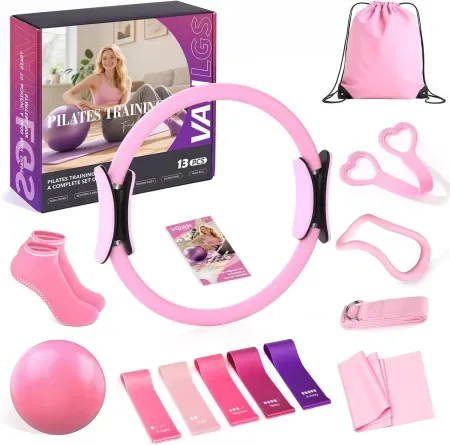 13-Piece Vanlgs Home Pilates Essentials Workout Kit