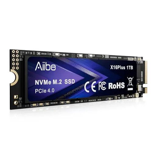 Aiibe 1TB PCIe 4.0 NVMe M.2 SSD