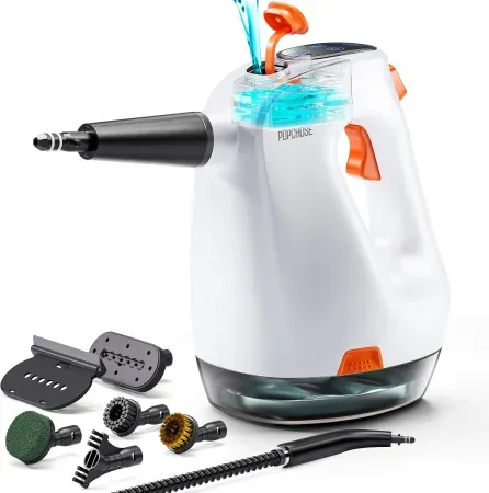 POPCHOSE Handheld Steam Cleaner w/ Detergent Dispenser