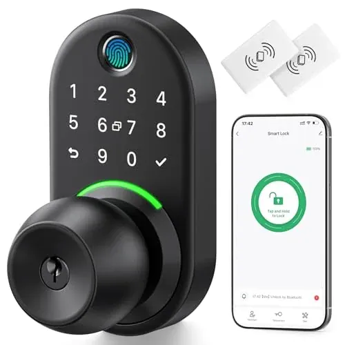 Yamiry Fingerprint Keypad Smart Door Knob Lock