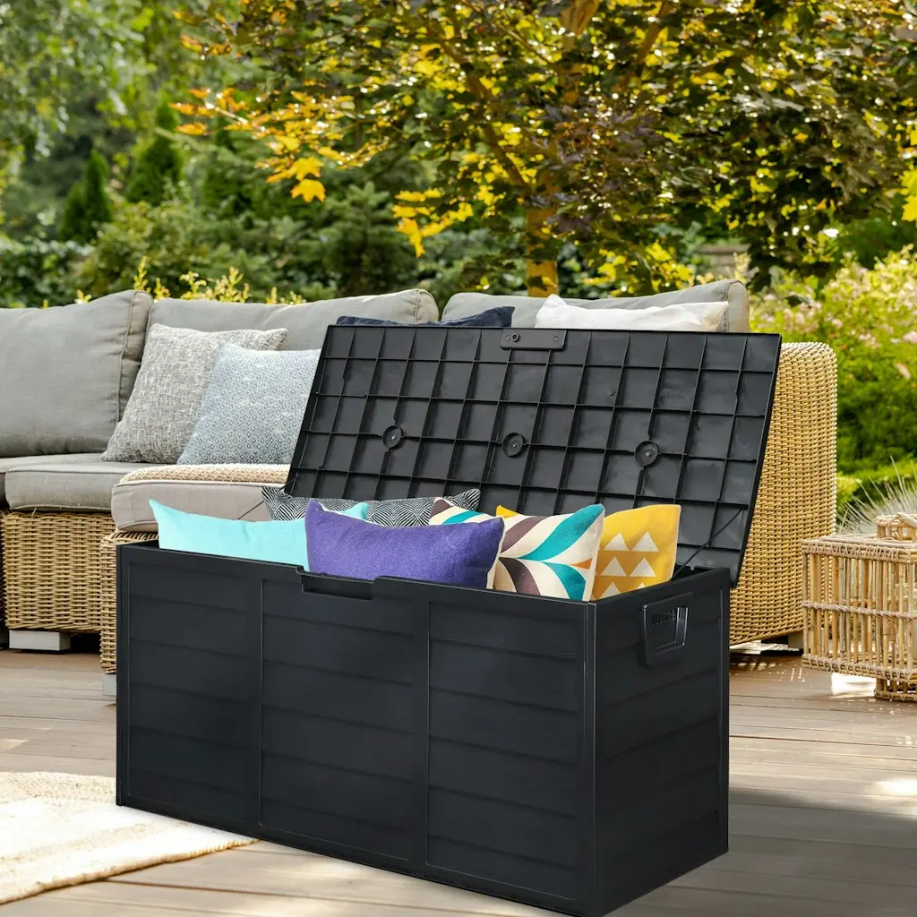 75-Gallon Lockable Outdoor Storage Deck Box