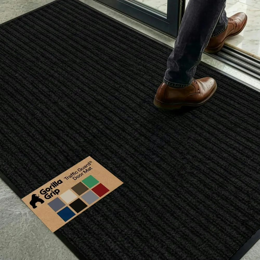 Gorilla Grip Traffic Guard 72" x 48" Heavy Duty Indoor Outdoor Door Mat