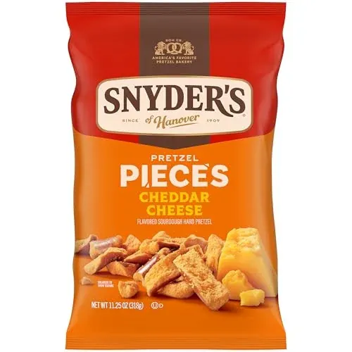 Snyder's of Hanover Cheddar Cheese Flavored Pretzel Pieces, 11.25 Oz