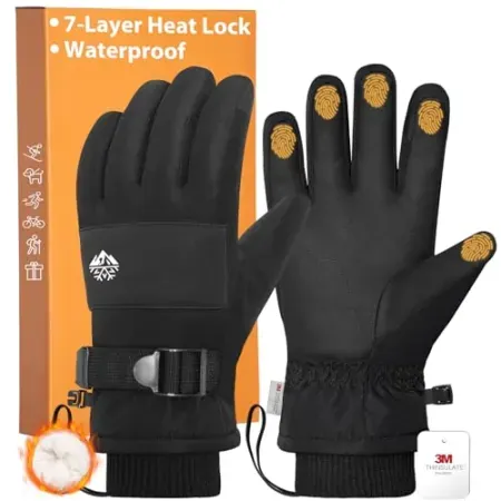 Pixel Panda Waterproof 3M Thinsulate Winter Gloves