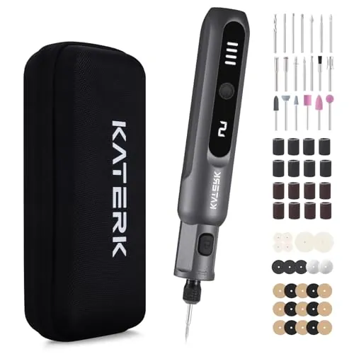 Katerk 3.7V Mini Cordless Rotary Tool Kit with 70 Accessories