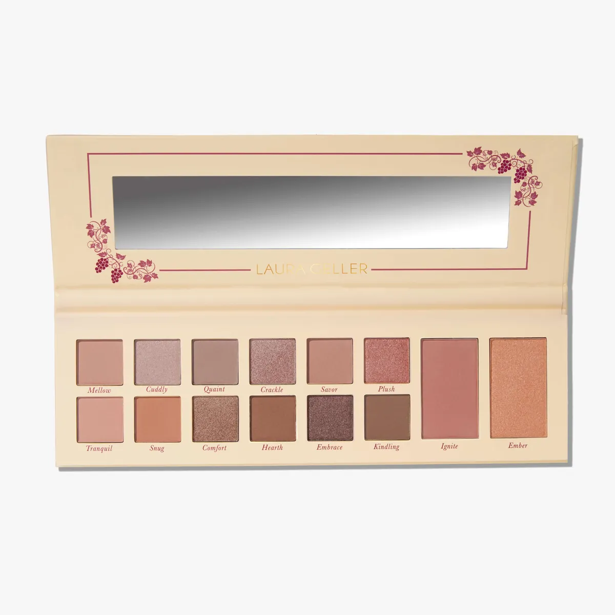Laura Geller Toasty Treasures 12 Multi-Finish Eyeshadows, 1 Highlighter, 1 Blush