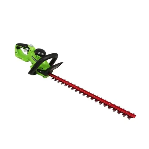Greenworks 24V 22" Cordless Laser Cut Hedge Trimmer