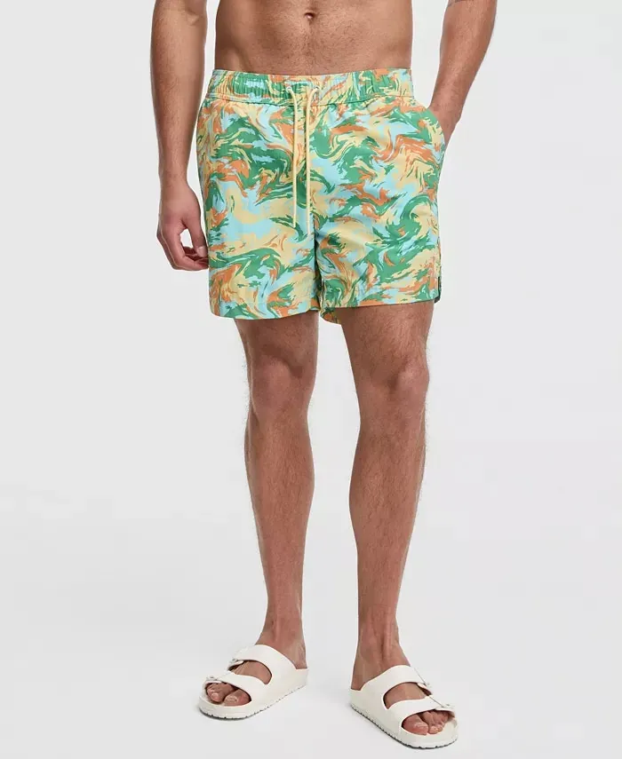 Mode of One Men's 5" Liquid Camo Swim Trunks