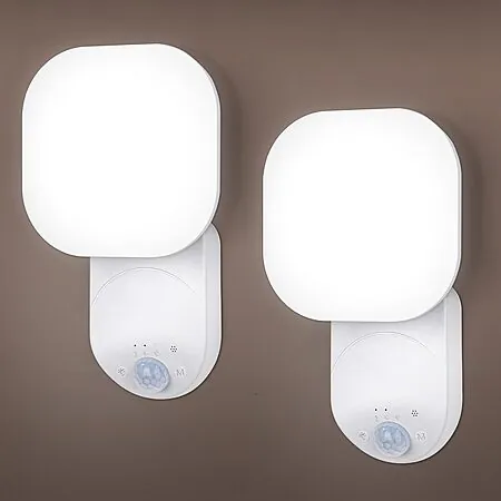 2-Pk Yochoice Rechargeable Dimmable Magnetic Motion LED Wall Lights