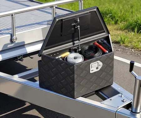 VEVOR 26" Trailer Tongue Storage Box w/ Lock & Keys
