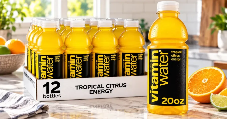 Vitaminwater Energy Tropical Citrus 20oz Bottles 12-Packs