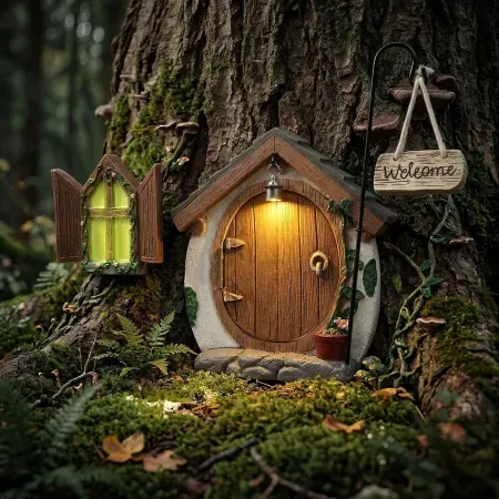 Lavezee Lighted Fairy Door for Trees
